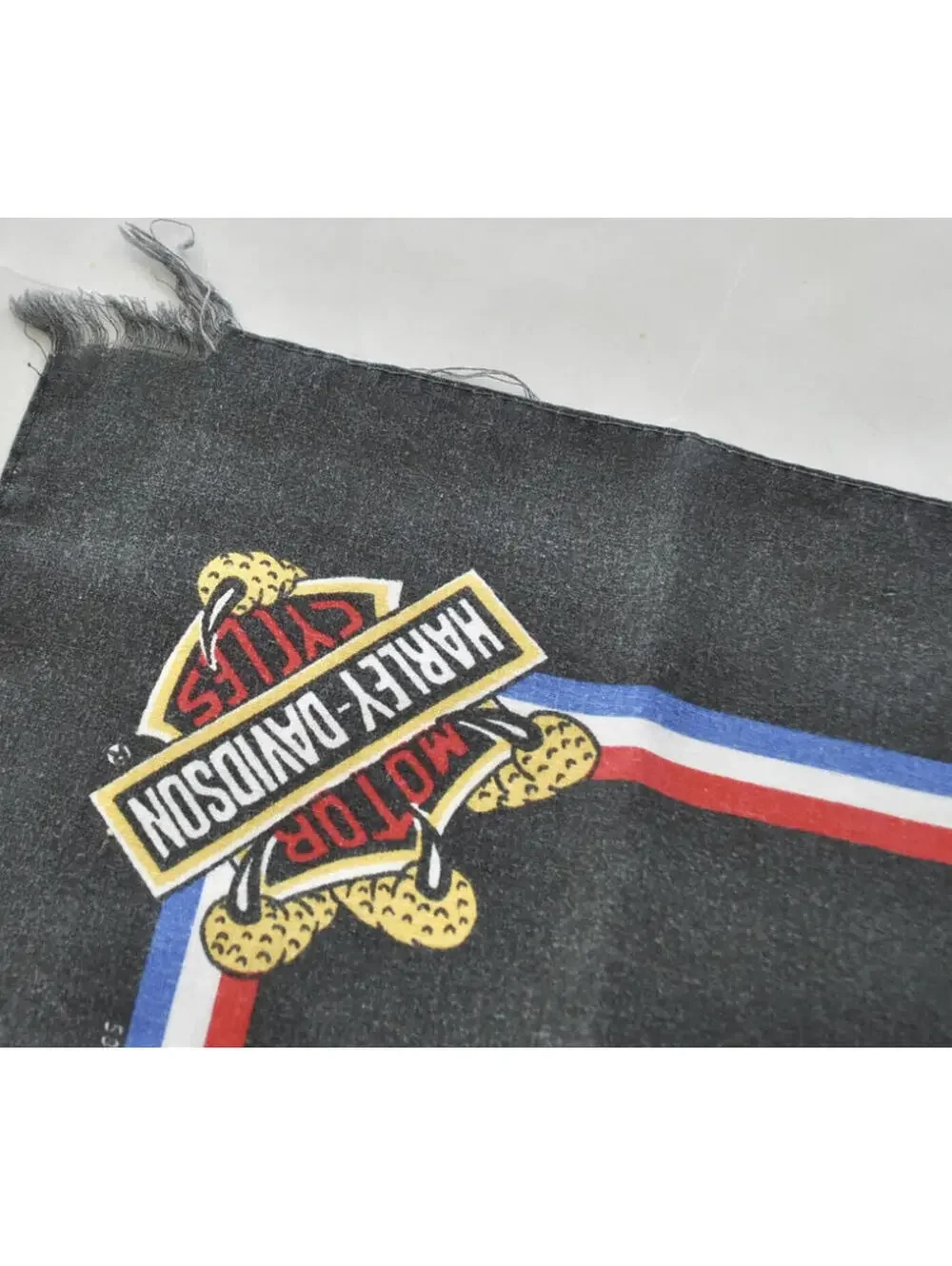 Vintage Harley Davidson 90s Motorcycle Black USA Bandana